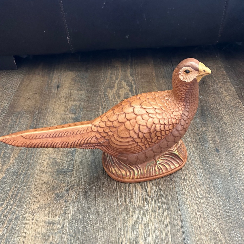 Vintage Arnel's Ceramic Pheasant‎ Figurine Hand Painted Brown Bird Statue AGS